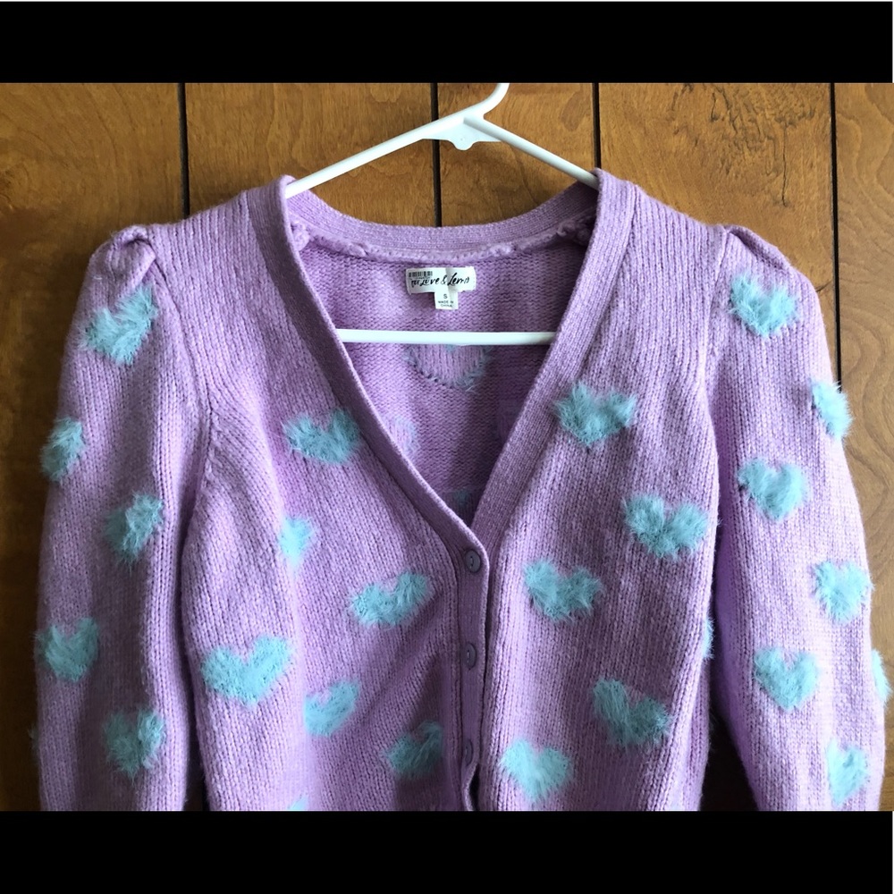For Love and Lemons Pink Scarlett Cardigan Sweater Top FL&L S EUC β€οΈπ - Picture 4 of 10